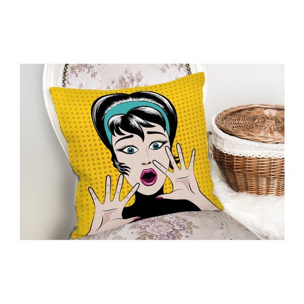 PopArt Points pamutkeverék párnahuzat, 45 x 45 cm - Minimalist Cushion Covers-image-2