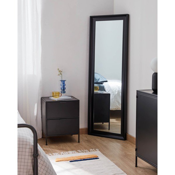 Fekete acél éjjeliszekrény Shantay – Kave Home-image-4