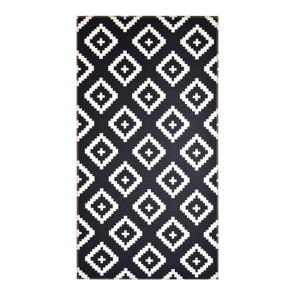 Winston fekete-fehér szőnyeg, 50 x 80 cm - Vitaus