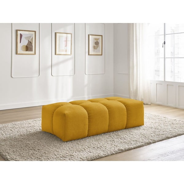 Mustársárga zsenília lábtartó Everest – Bobochic Paris-image-1