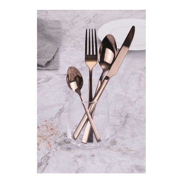 Rézszínű acél evőeszköz készlet 24 db-os Lexington – VDE Tivoli 1996-image-3