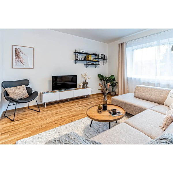 Krémszínű kézi szövésű pamut szőnyeg 60x110 cm Reimagine – Universal-image-2