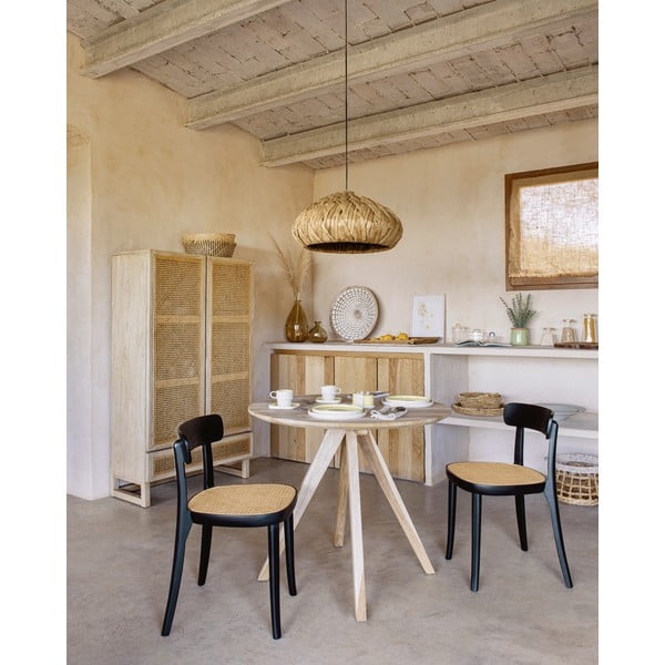 Romane fekete bükkfa étkezőszék - Kave Home-image-3