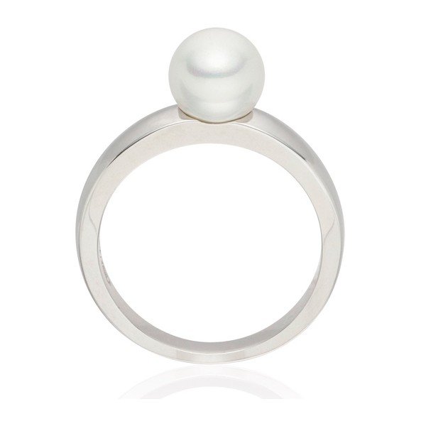 Jeanne fehér gyöngyös gyűrű, méret 54 - Nova Pearls Copenhagen-image-2