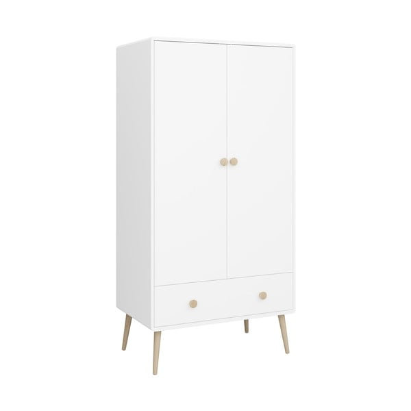 Fehér gyerek ruhásszekrény 80x159,8 cm Gaia - Tvilum-image-2