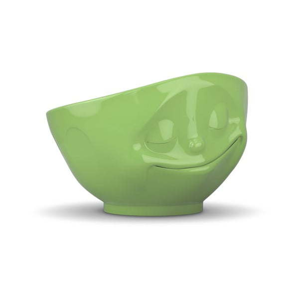 Zöld 'boldog' porcelántálka - 58products-image-1