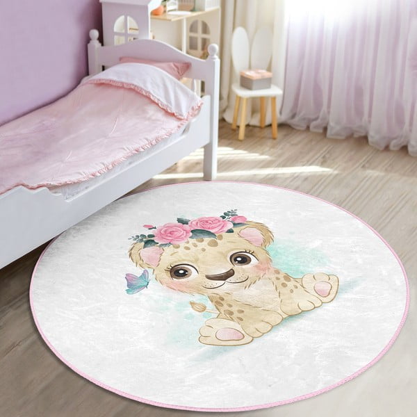 Fehér gyerek szőnyeg ø 80 cm Comfort – Mila Home-image-3