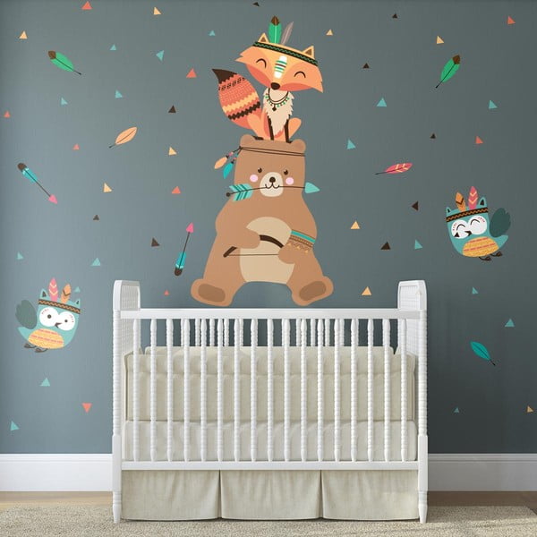 Bear Indian Happy gyerek falmatrica - Ambiance-image-3