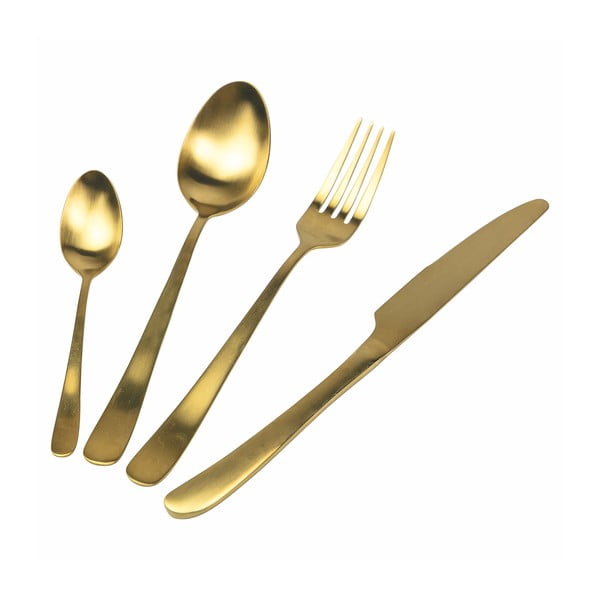 Aranyszínű acél evőeszköz készlet 24 db-os – VDE Tivoli 1996-image-3