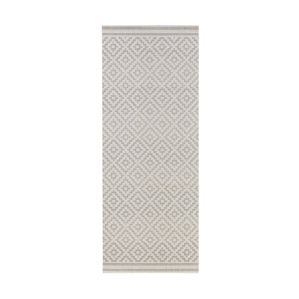 Karo szürke kültéri szőnyeg, 80 x 150 cm - Bougari