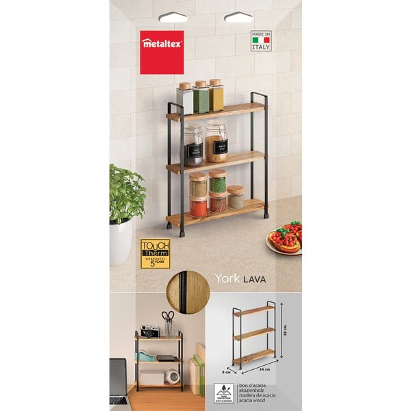 Fa fűszertartó állvány York – Metaltex-image-3