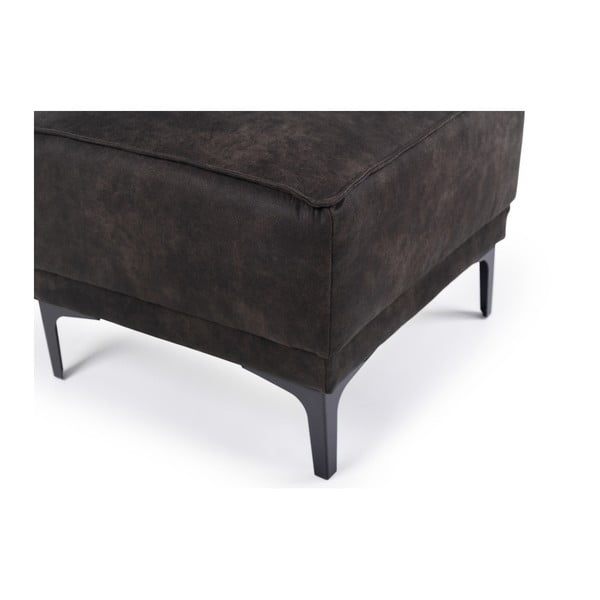 Antracitszürke bőrutánzat puff Copenhagen – Scandic-image-4