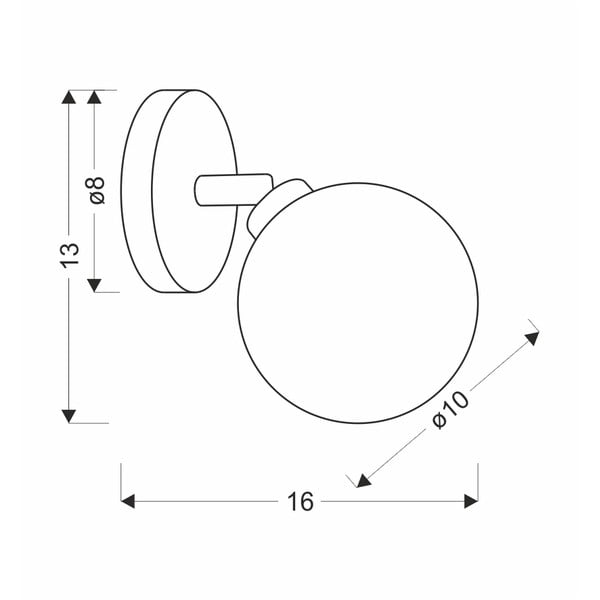 Bronzszínű fali lámpa ø 10 cm Rodia – Candellux Lighting-image-2