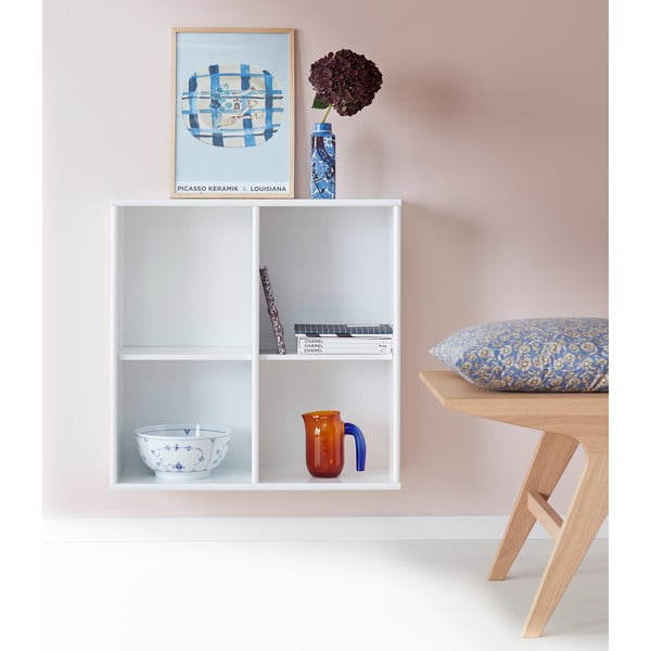 Fehér fali könyvespolc Mistral 025-image-1