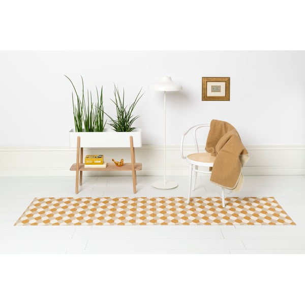 Okkersárga kültéri-beltéri futószőnyeg 70x160 cm Dana Ochre – Pappelina-image-4