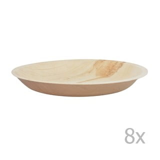 8 db egyszer használatos pálmalevél tálca, ⌀ 17 cm - Esschert Design