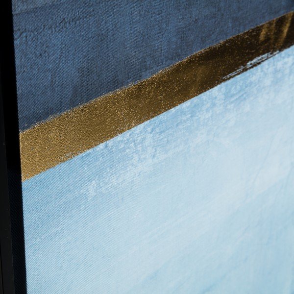 Abstract kék keretezett falikép, 60 x 90 cm - Kave Home I-image-2