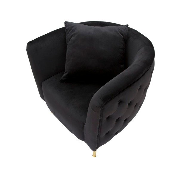 Fekete bársony fotel Bucarest – Mauro Ferretti-image-3