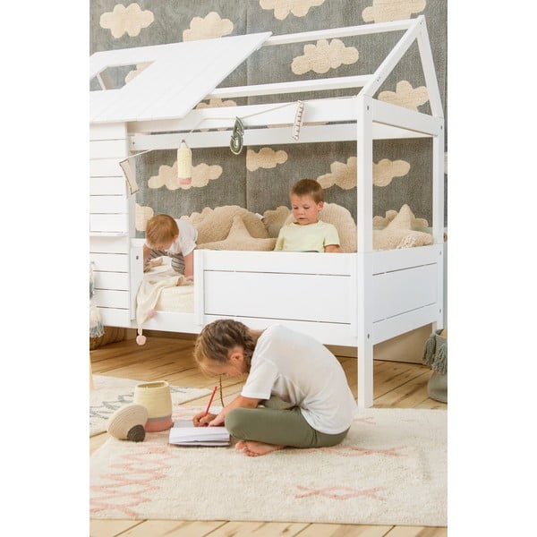 Rózsaszín-krémszínű mosható kézi szövésű pamut szőnyeg 120x160 cm Atlas Natural – Lorena Canals-image-3