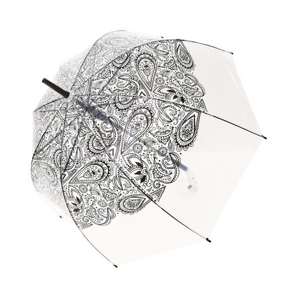 Black Paisley átlátszó szélálló botesernyő, ⌀ 85 cm - Ambiance-image-2