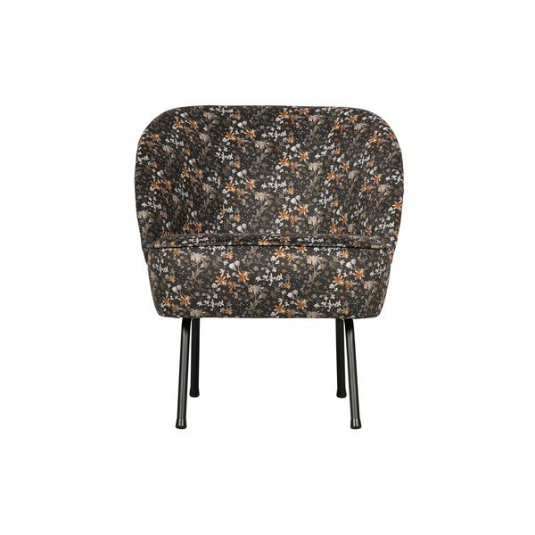 Vogue fekete virágmintás fotel - BePureHome-image-2