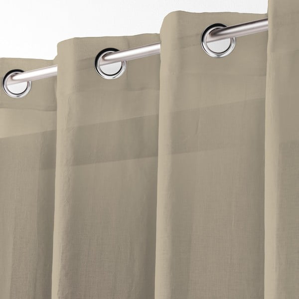 Bézs fényáteresztő függöny 140x280 cm Telma – douceur d'intérieur-image-1