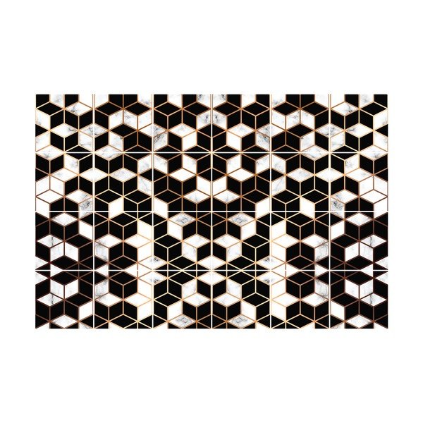 Black and Gold Marble 24 db-os falmatrica szett, 10 x 10 cm - Ambiance-image-2