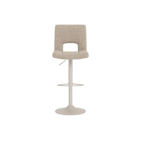 Bézs kárpitozott állítható magasságú-forgó bárszék szett 2 db-os (ülésmagasság 62 cm) Sylvia – Actona-image-2