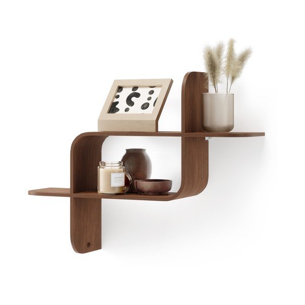 Natúr színű többszintes kaucsukfa fali polc Montage – Umbra-image-3