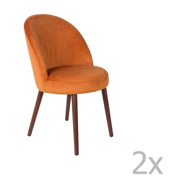 Barbara 2 db narancssárga szék - Dutchbone