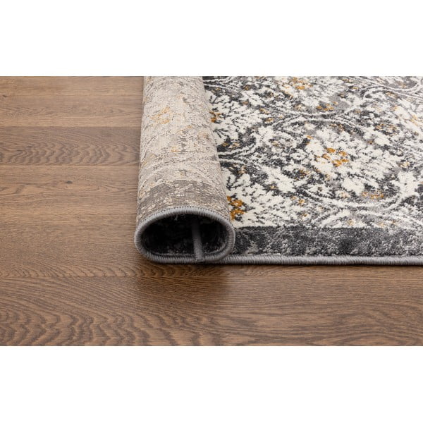 Sötétszürke-elefántcsont színű futószőnyeg 80x250 cm Soft Viskan – FD-image-3