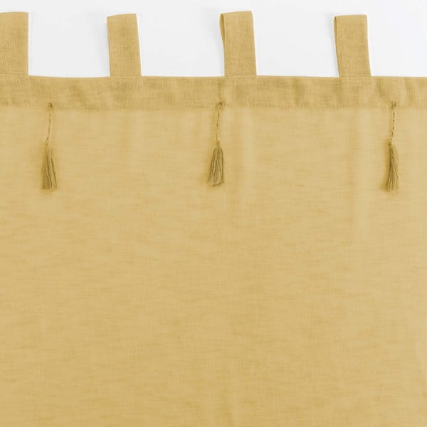 Sárga átlátszó függöny 140x240 cm Dalila – douceur d'intérieur-image-3