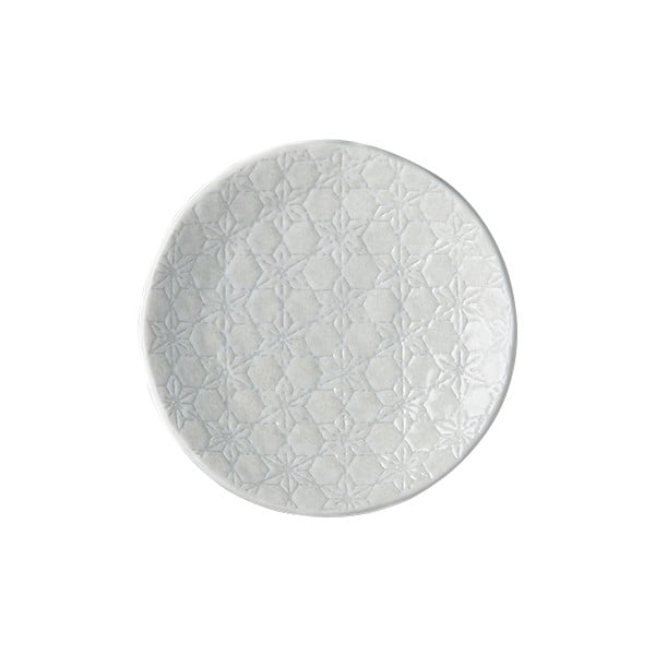 Star fehér kerámia tányér, ø 13 cm - MIJ