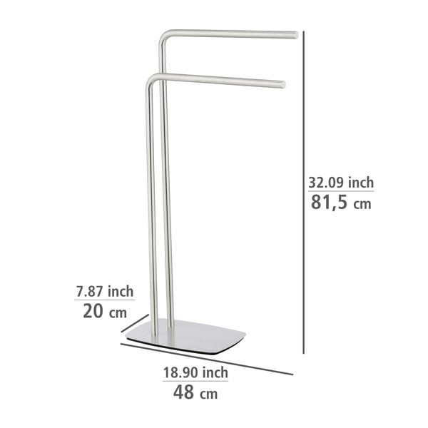 Rozsdamentes acél törölközőtartó állvány Iria – Wenko-image-3