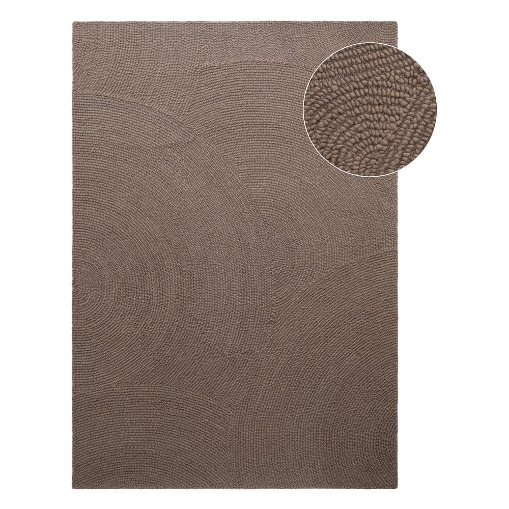 Szürkésbarna kézi szövésű gyapjú szőnyeg 120x180 cm Eleni Taupe Hanse Home
