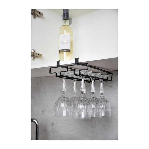 Fekete, polc alatti pohártartó - Wenko-image-1