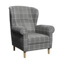 Szürke füles fotel Swan – Ropez