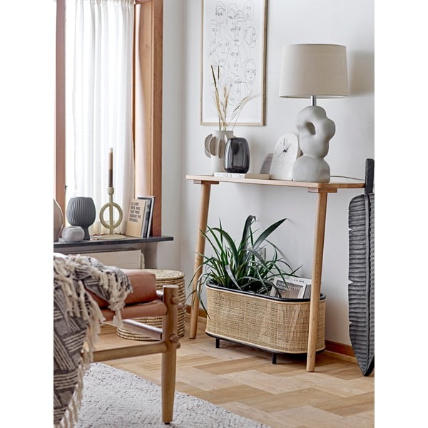 Krémszínű pamutkeverék szőnyeg 150x210 cm Saxo – Bloomingville-image-2