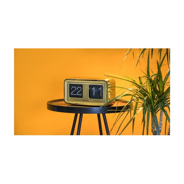 Bold Flip aranyozott asztali óra - Karlsson-image-4