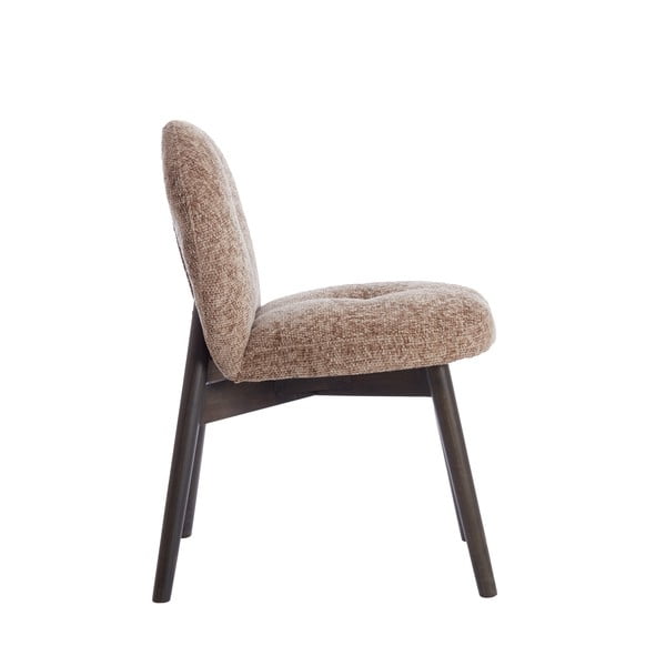 Barna kárpitozott étkezőfotel szett 2 db-os Sinosa – Light & Living-image-2