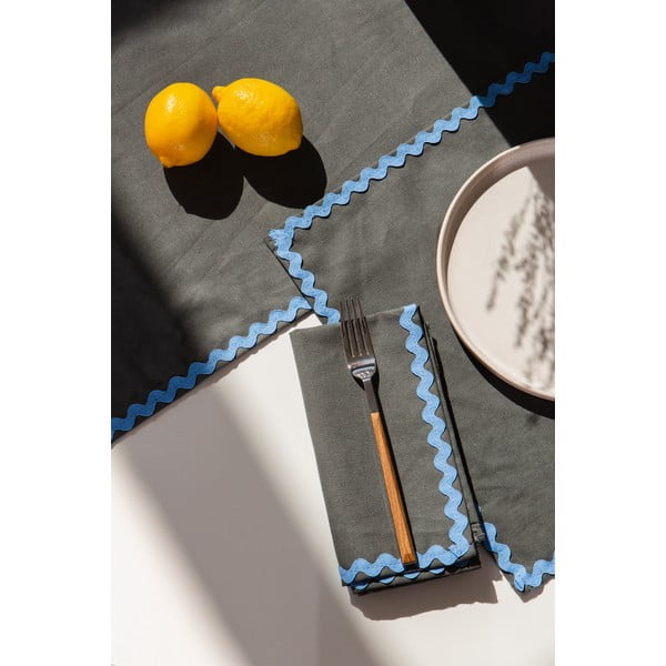 Len asztali futó szett 2 db-os 41x130 cm Wavy – Really Nice Things-image-4