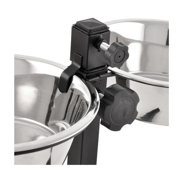 Rozsdamentes acél tálka szett állvánnyal kutyáknak – Love Story-image-3