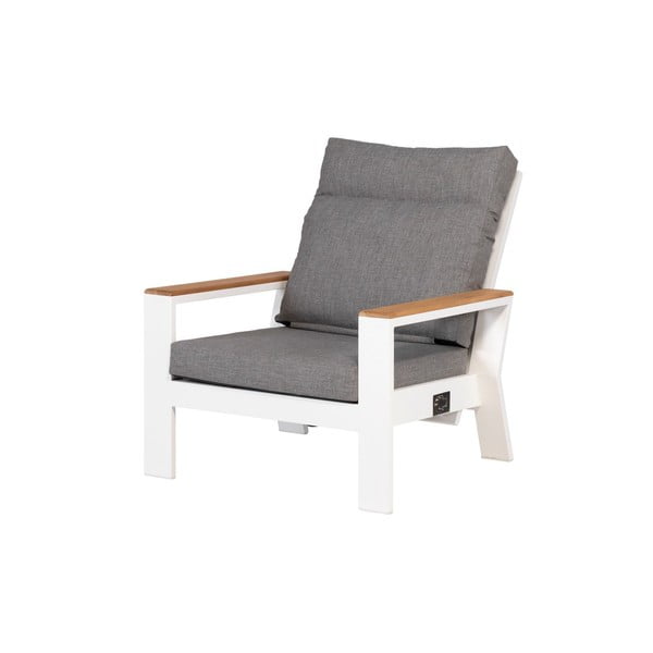 Fehér-szürke fém kerti fotel Valerie – Exotan-image-3