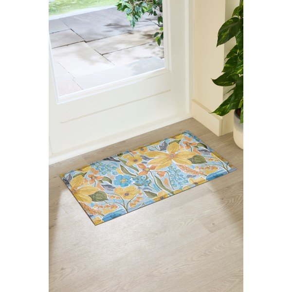 PVC lábtörlő 40x70 cm Flowers – Artsy Doormats-image-2
