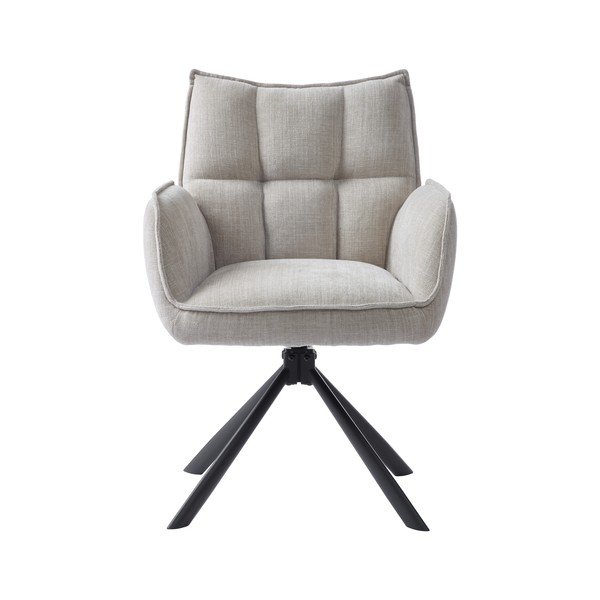 Krémszínű kárpitozott étkezőfotel szett 2 db-os Marilla – Unique Furniture-image-2