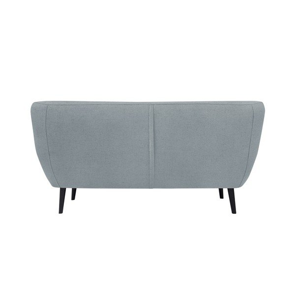 Piemont világoskék 2 személyes kanapé barna lábakkal - Mazzini Sofas-image-1