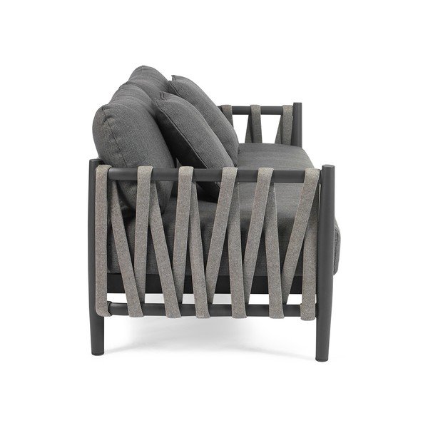 Sötétszürke kerti kanapé Switch Rope – Diphano-image-3