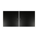 Fekete ajtó szett moduláris polcrendszerhez 2 db-os 32x33 cm Mistral Kubus - Hammel Furniture