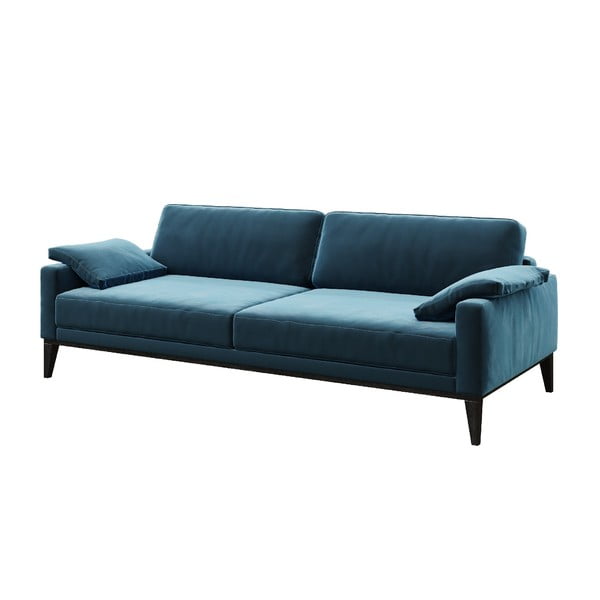 Musso kék bársonykanapé, 211 cm - MESONICA-image-2