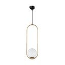 Arch aranyszínű függőlámpa, magasság 146 cm - Squid Lighting